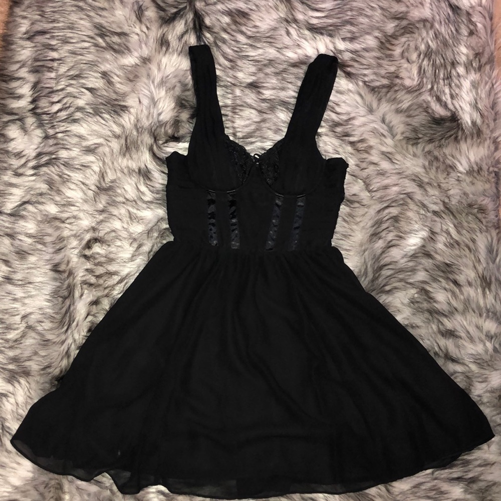 H&M Black Gothic Dress